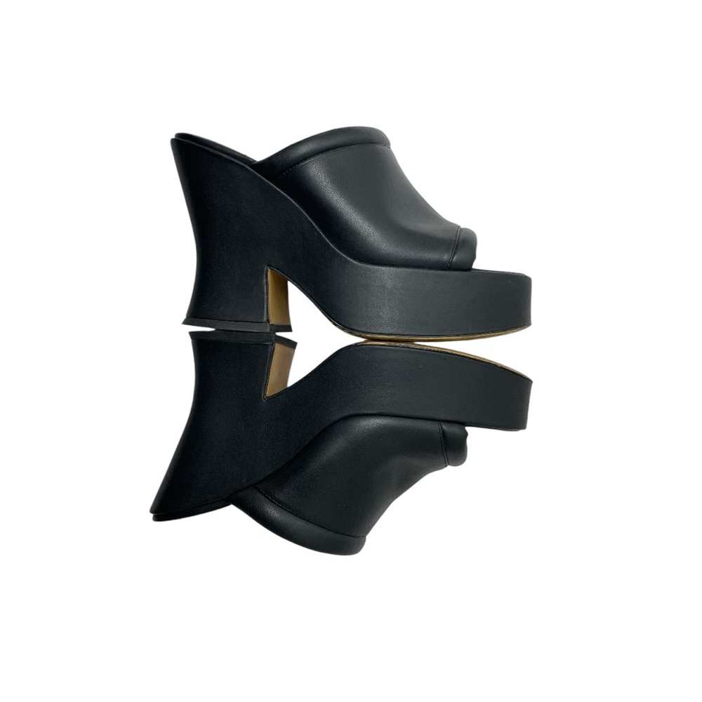 Funky Black Platform Mules sz. 39